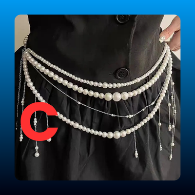 Shell and Starfish Layered Waist Chain