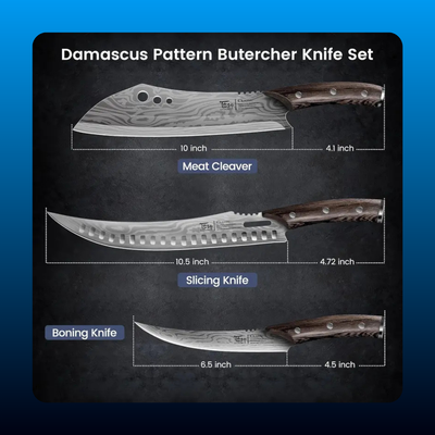 Forged Butcher Knife Set (3 Piece)