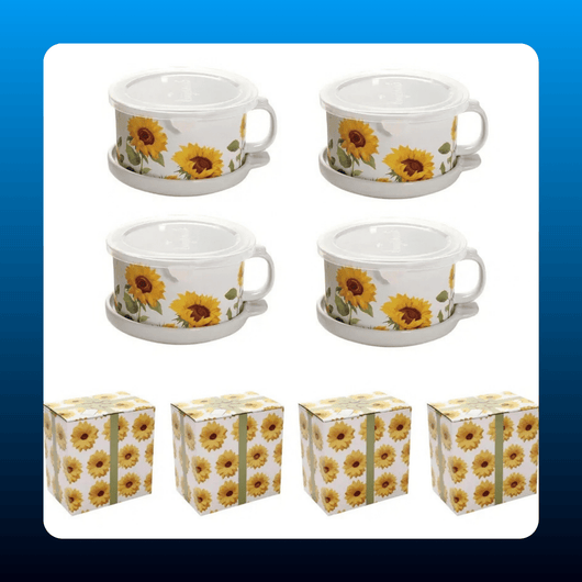 25oz Mug Meals with Lids (Set of 4)