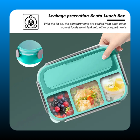 3-in-1 Kids Bento Lunch Box
