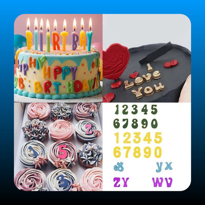 4 Pack Letter Molds
