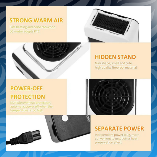 Adjustable Heating Handheld Heater Fan