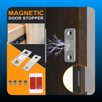 64pcs Ultra-Thin Stainless Steel Cabinet Door Closer