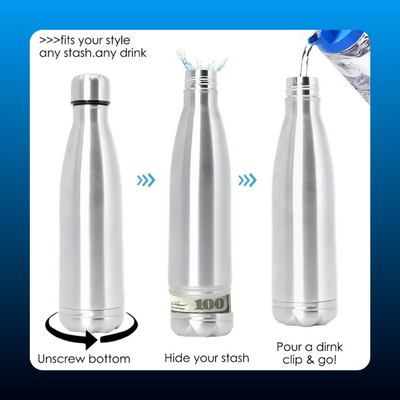 Stainless Steel Water Cup with Storage Tank