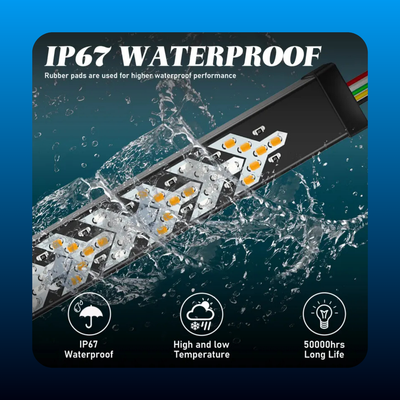 60-Inch LED Tailgate Light Bar Strip with Fall Warning Signal