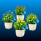 Artificial Potted Plants (4 Pack)