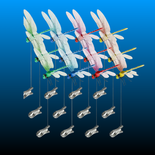 Outdoor Fake Dragonfly Rod Clip