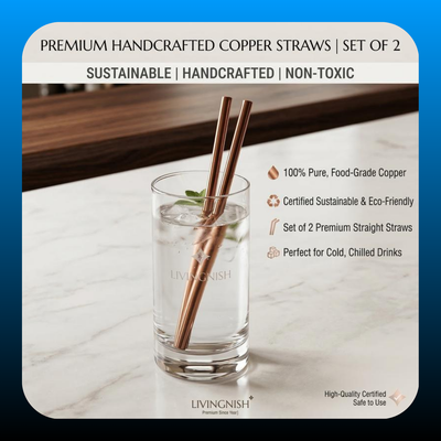 Pure Wellness Copper Drinking Straws