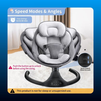 Electric Baby Swing with Remote