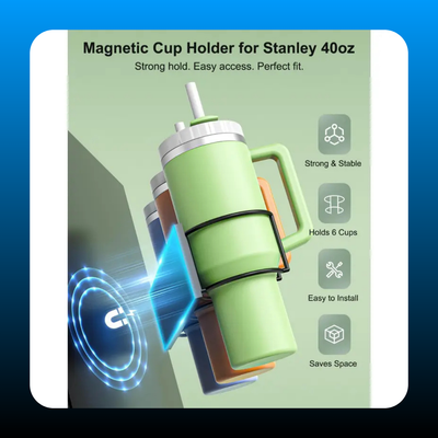 2 Pack Magnetic Cup Holder for 30oz & 40oz Tumblers