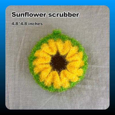 6pcs Scratch Free Hand Knitted Multipurpose Dish Scrubbers