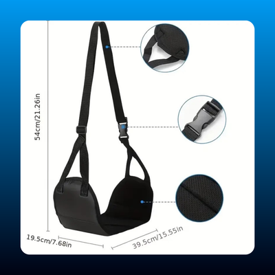 Hammock-Shape Portable Airplane Foot Rest