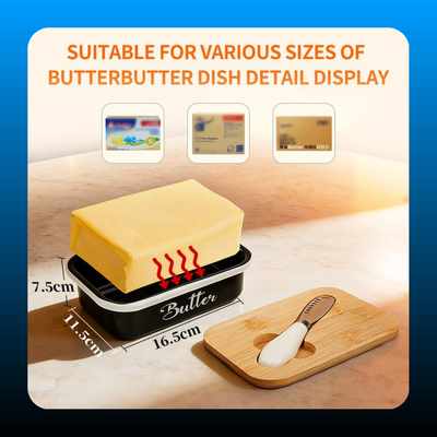 Butter Dish with Lid and Butter Curler Knife