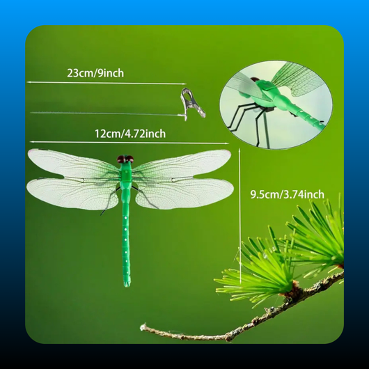 Outdoor Fake Dragonfly Rod Clip
