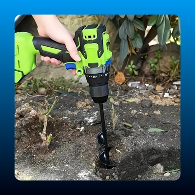 Durable Steel Spiral Garden Auger Drill Bit