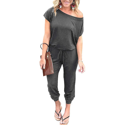 Women’s Plus Size Off-Shoulder Jumpsuit