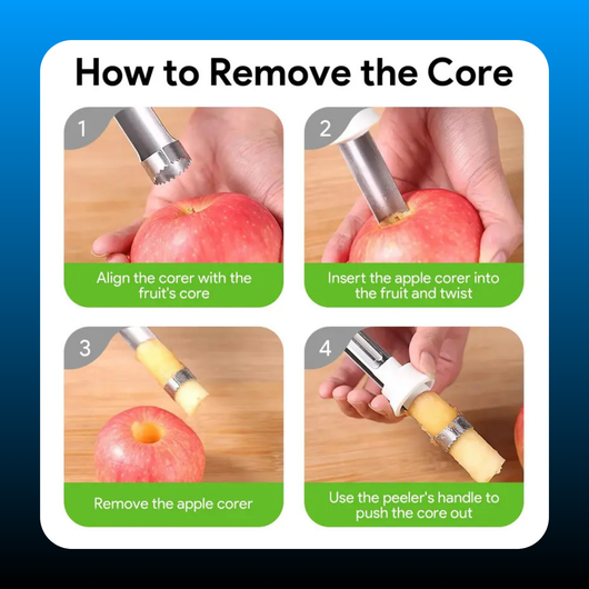 2 in 1 Apple Corer and Peeler