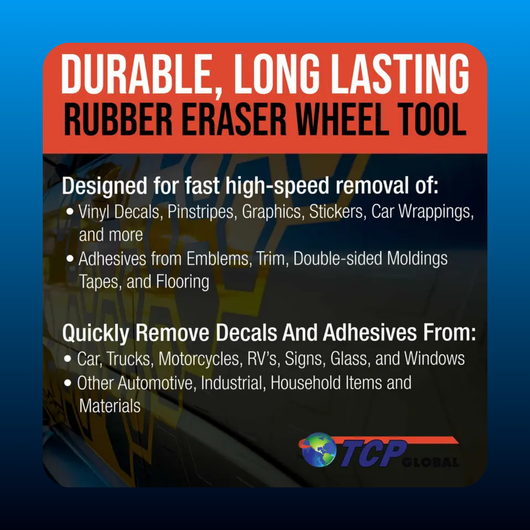 Rubber Eraser Wheel with Drill Adapter