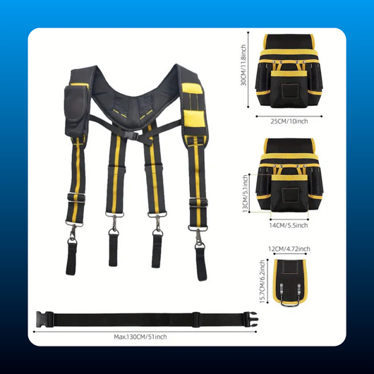 Magnetic Tool Belt Tool Belt Organizer With Suspenders Magnetic Tool Pouch
