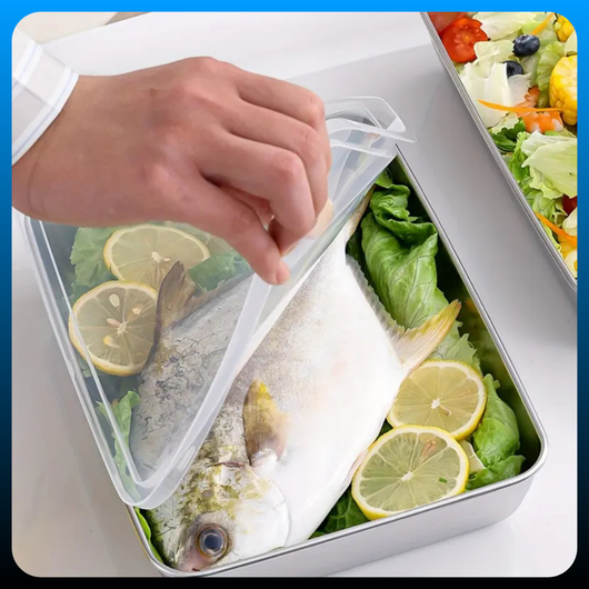 3PCS Stainless Steel Fresh-Keeping Box