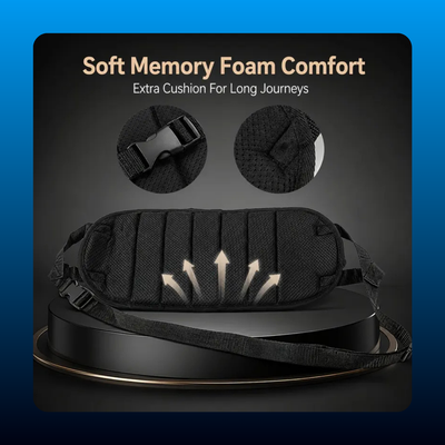 Hammock-Shape Portable Airplane Foot Rest