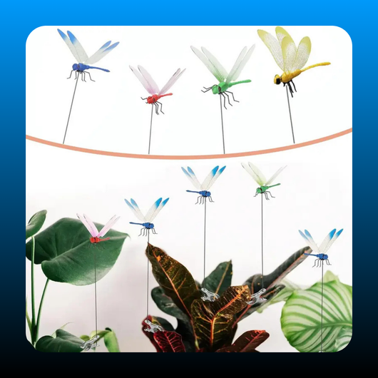 Outdoor Fake Dragonfly Rod Clip