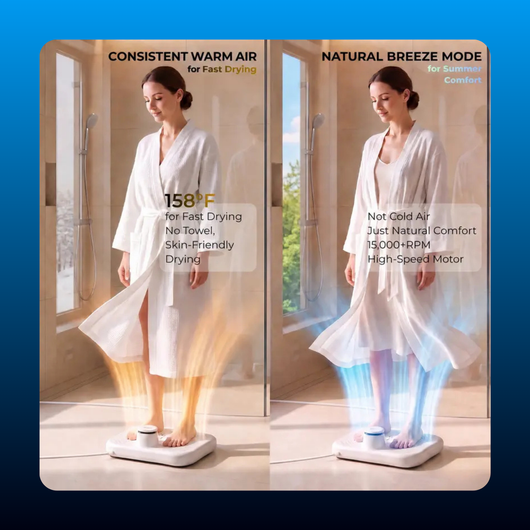 Hands Free Body and Foot Air Dryer