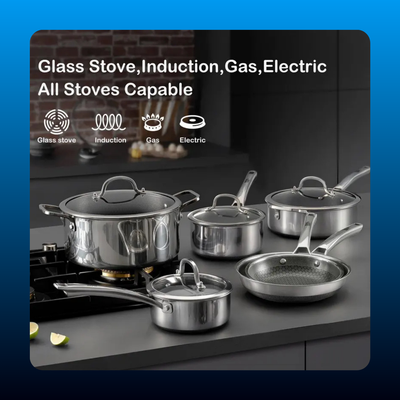 Hybrid Nonstick Cookware Set (10 Piece)