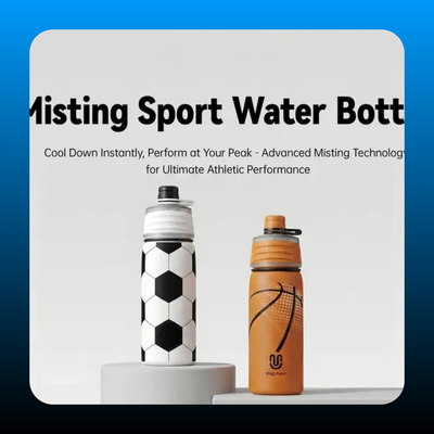 2-in-1 Mist and Sip Stainless Steel Sports Bottle