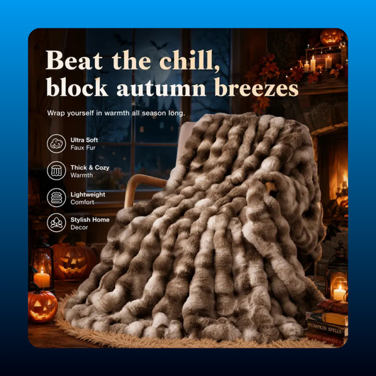 Anti Shed Faux Fur Throw