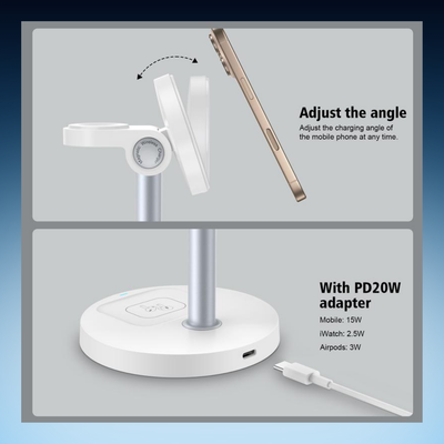 3-in-1 Magnetic Wireless Charging Station