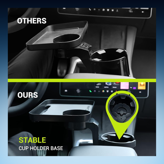 360° Rotating Car Cup Holder Tray