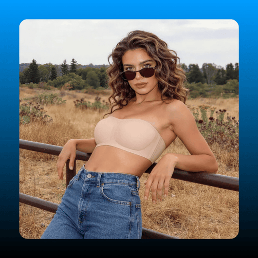 Push Up Strapless Bandeau Bra