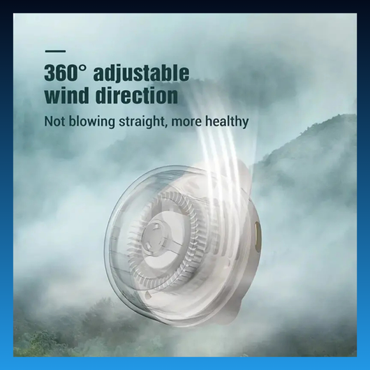 Portable Silent Collar and Waist Clip Fan