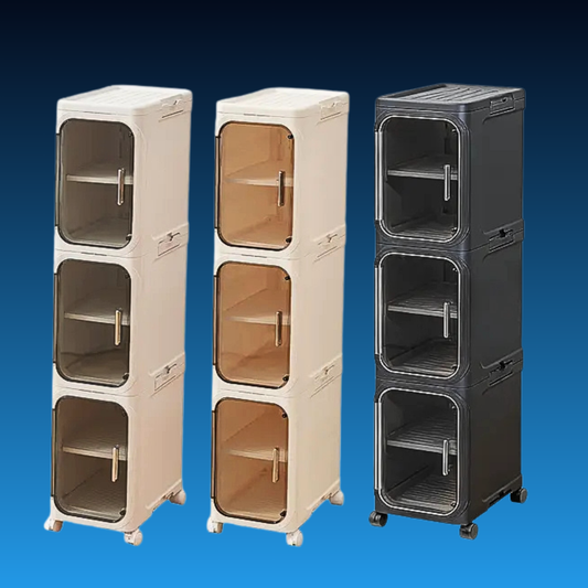 Slim Rolling Storage Cabinet