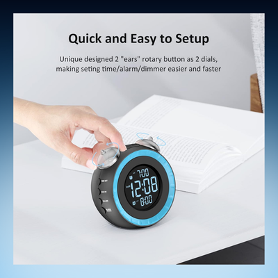 Extra Loud Alarm Clock With Bed Shaker