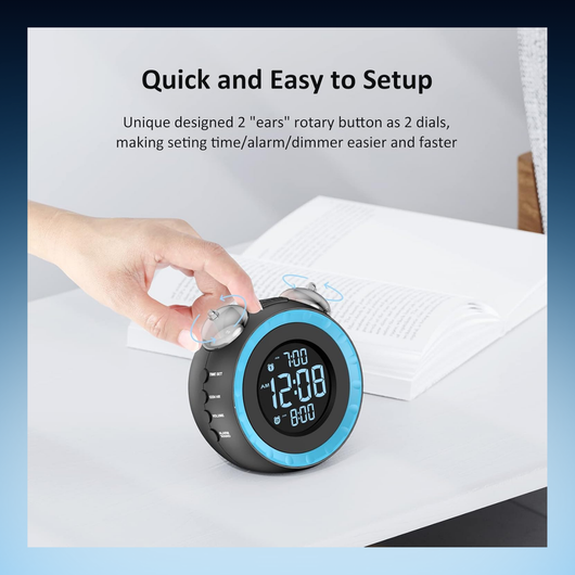 Extra Loud Alarm Clock With Bed Shaker