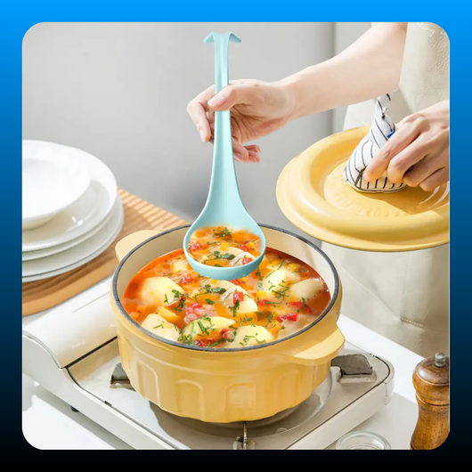 Whale-Shaped 2-in-1 Soup Ladle and Colander Set