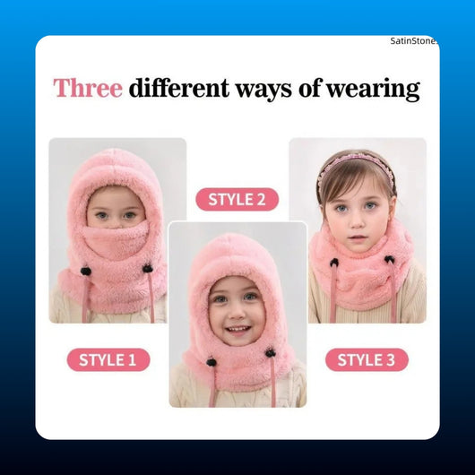 Kids Fleece Hooded Ski Balaclava