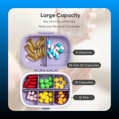 8-Compartment Pill Organizer