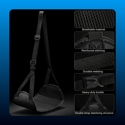 Hammock-Shape Portable Airplane Foot Rest