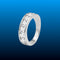Moissanite Eternity Band in Sterling Silver