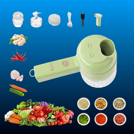 4-in-1 Handheld Electric Food Chopper
