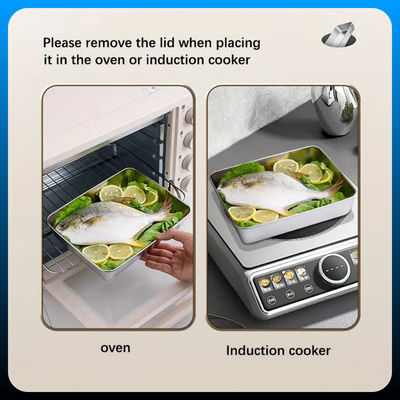 3PCS Stainless Steel Fresh-Keeping Box