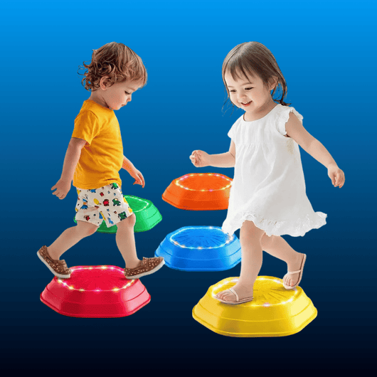 Light-Up Musical Stepping Stones, 5 Pack