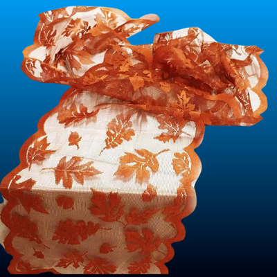 Maple Leaf Lace Table Runner