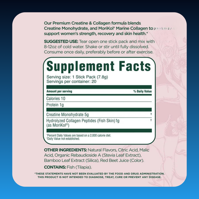 Creatine & Collagen Stick Packs