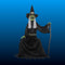 Animatronic Seated Cackling Witch Prop