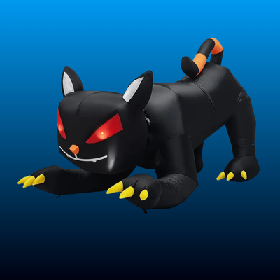 Giant Inflatable Black Cat Decoration