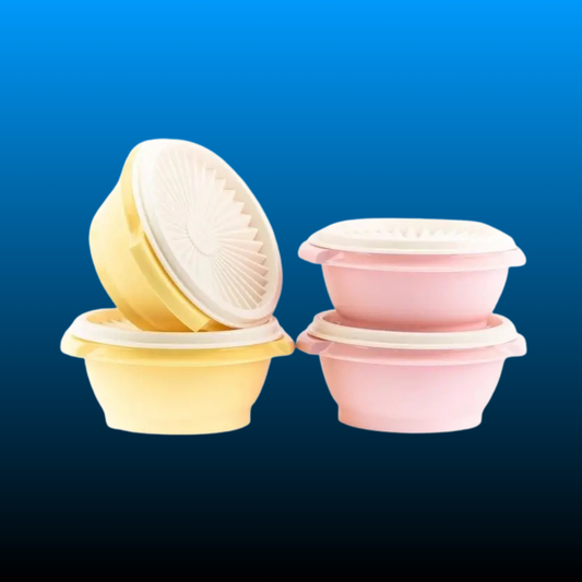 4-Pack Pastel Food Storage Bowl Set